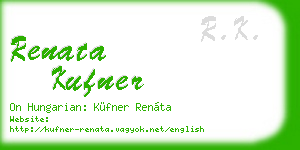 renata kufner business card